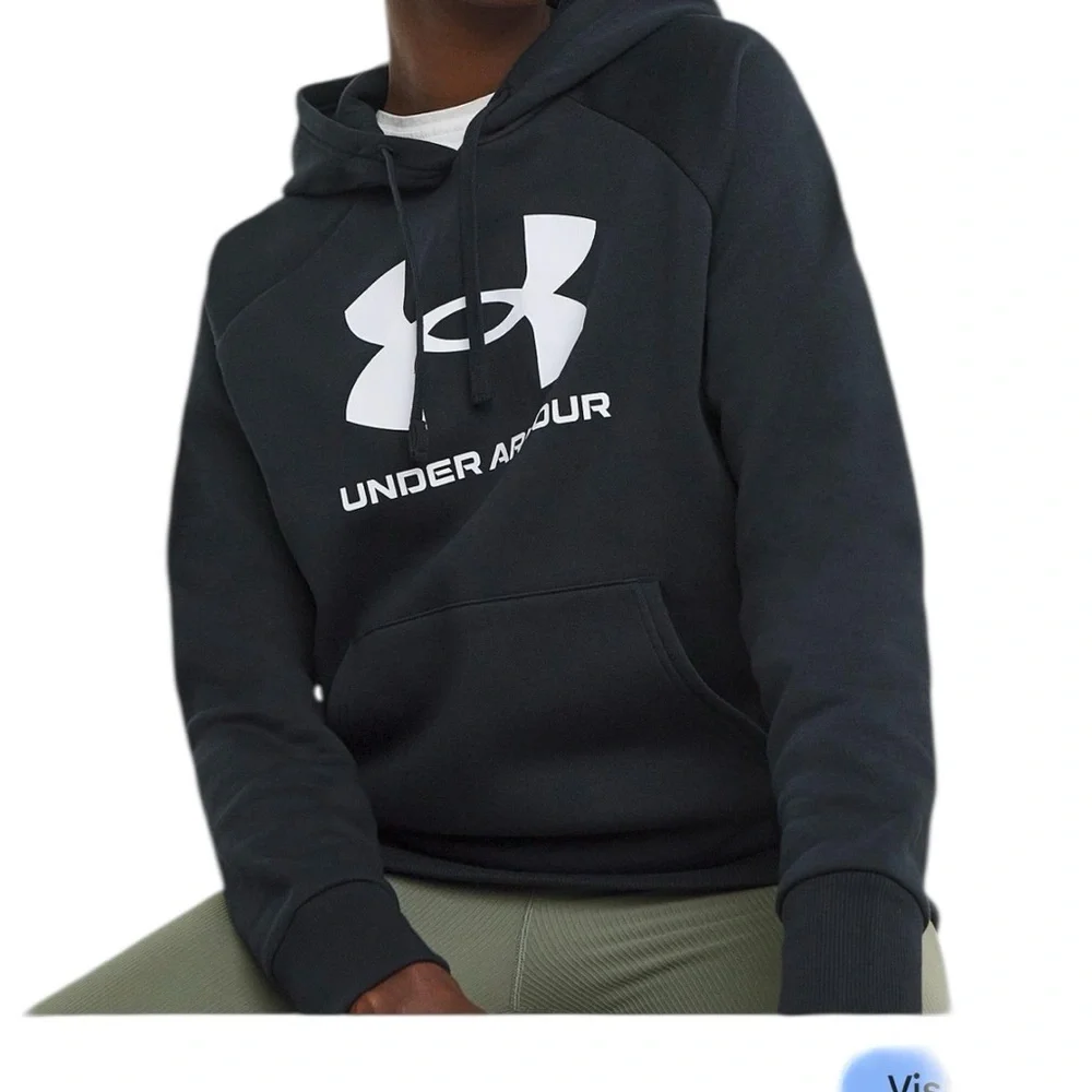 Under Armour (NWT) Women's Black Logo Hoodie, Size Medium